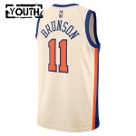 Maillot NBA New York Knicks Jalen Brunson Nike 2025-26 City Edition Blanc Swingman - Enfant